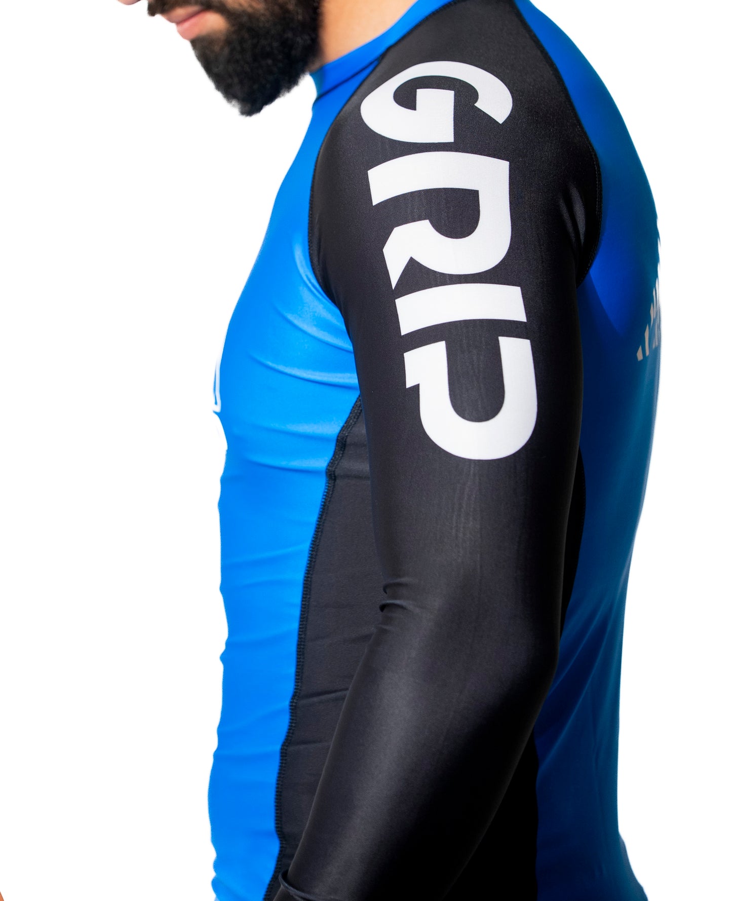 NUEVA Rash guard Relentless Azul manga larga negra