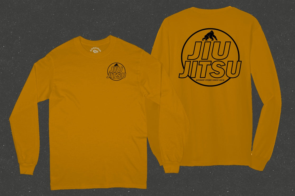 Polera de Algodón Circulo "Jiujitsu" mango