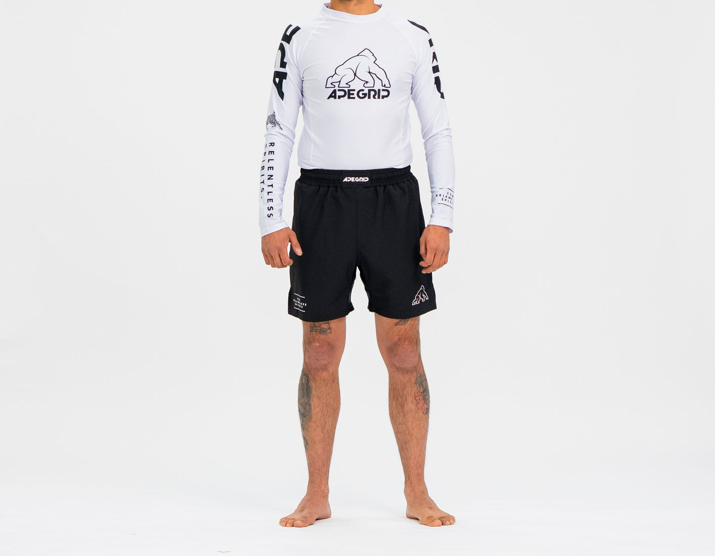 Rash guard Relentless blanca manga larga