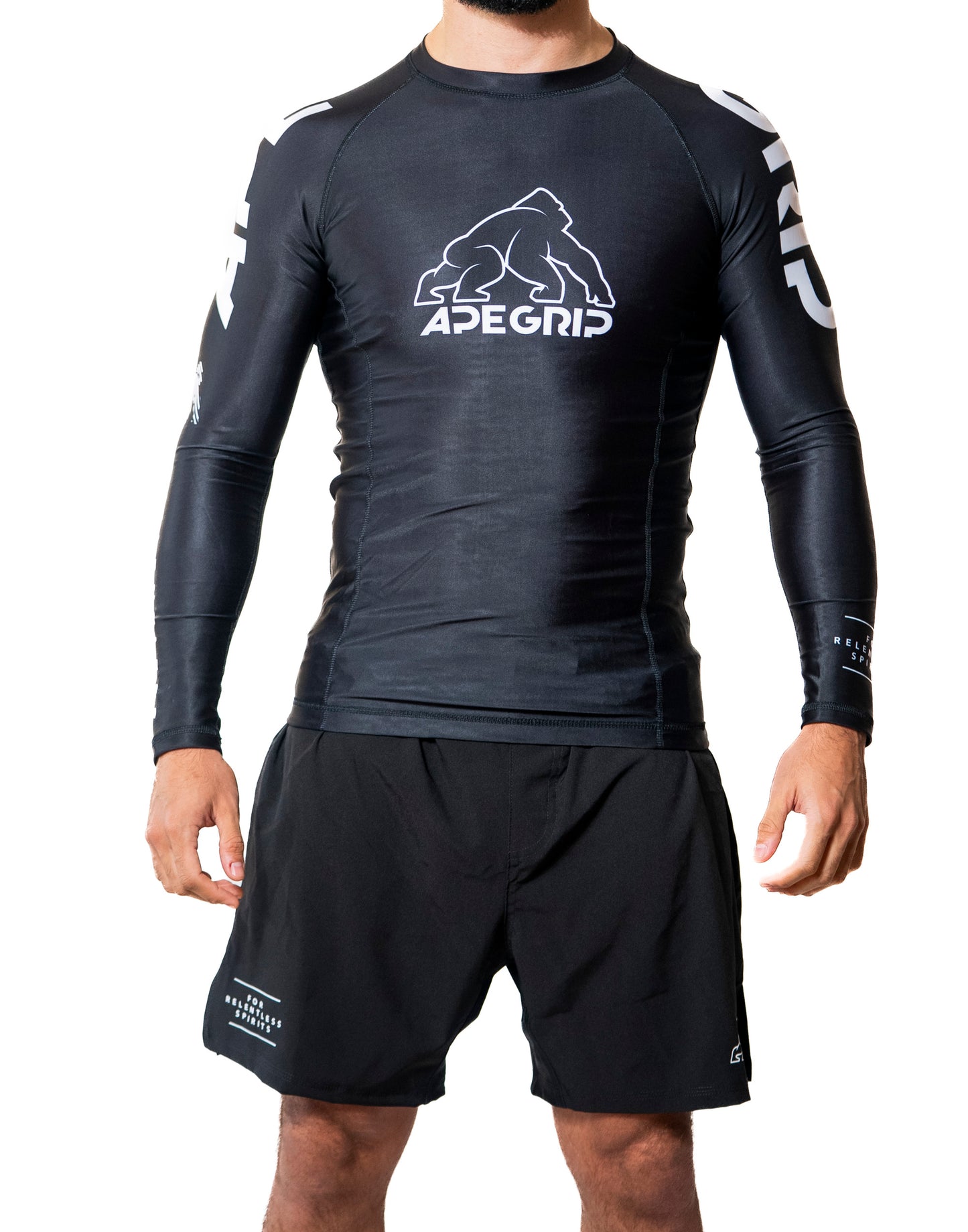 Rash guard Relentless negra manga larga