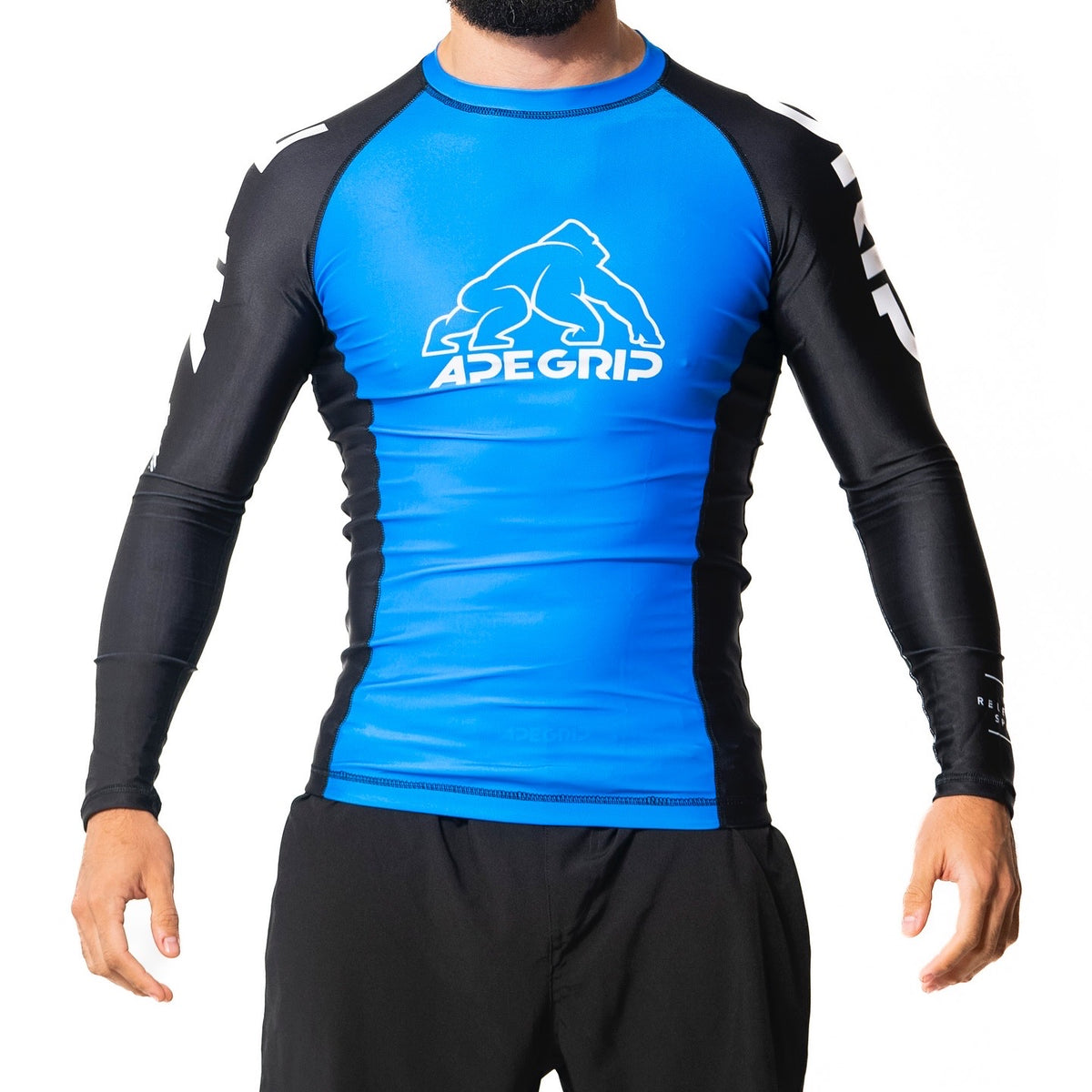 NUEVA Rash guard Relentless Azul manga larga negra | Rash… – Apegrip Store