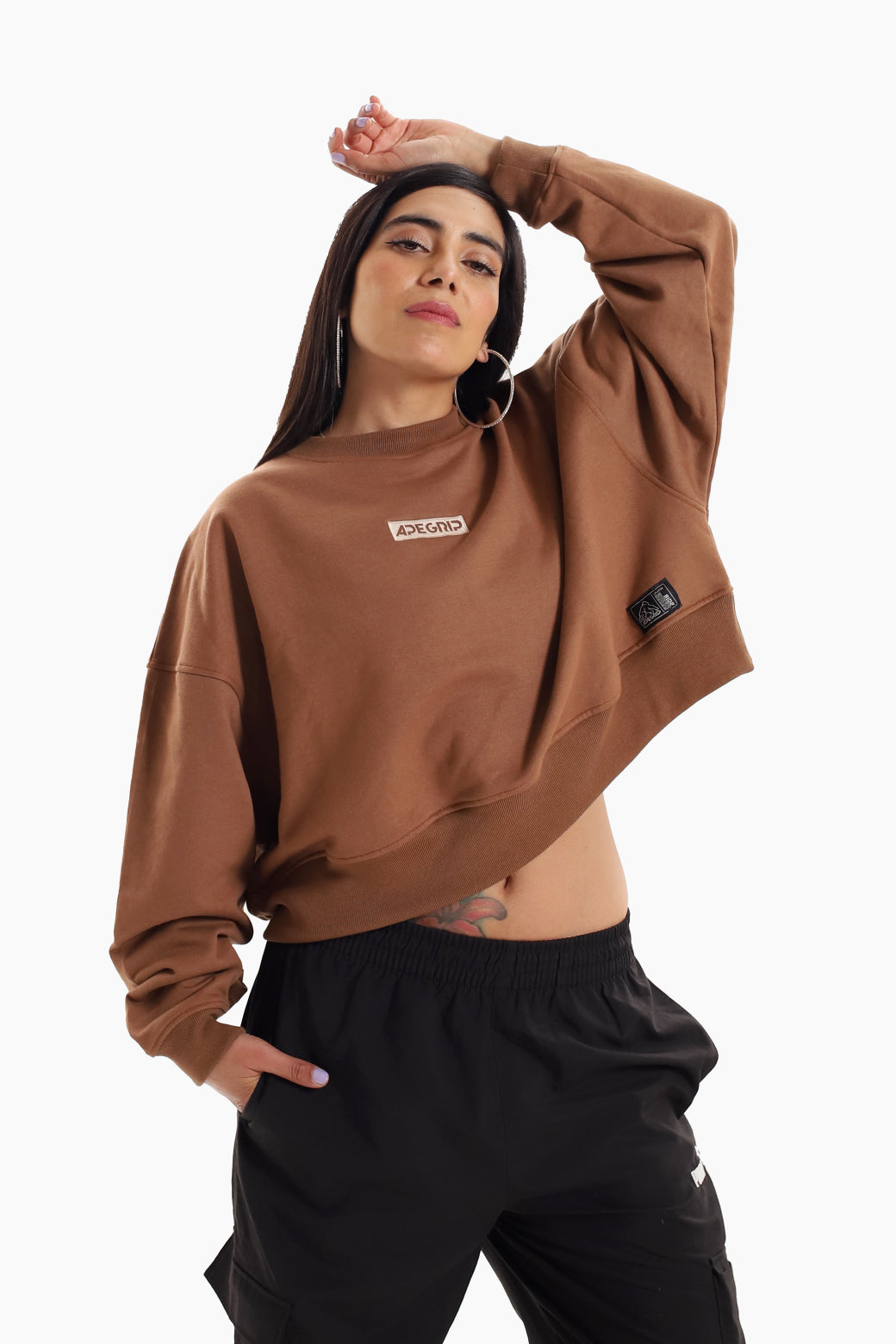 Polerón Oversize ApeGrip – Brown Essential