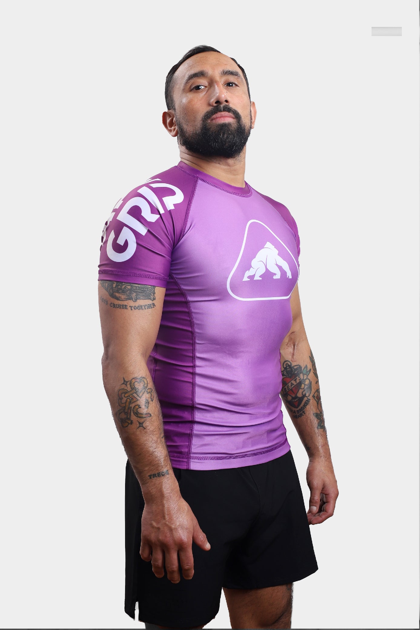 RASH GUARD ICON RANKED PURPLE