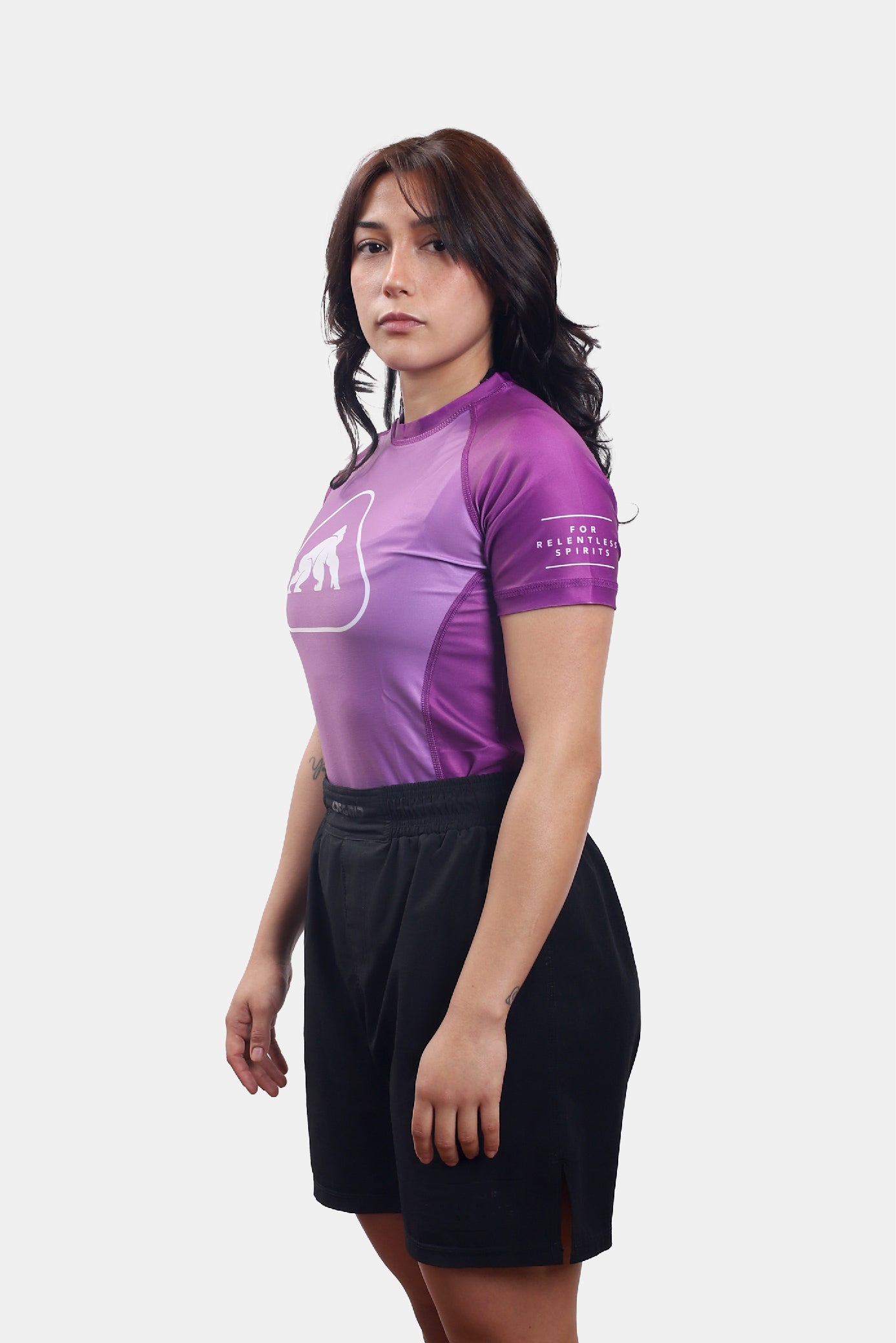 RASH GUARD ICON RANKED PURPLE
