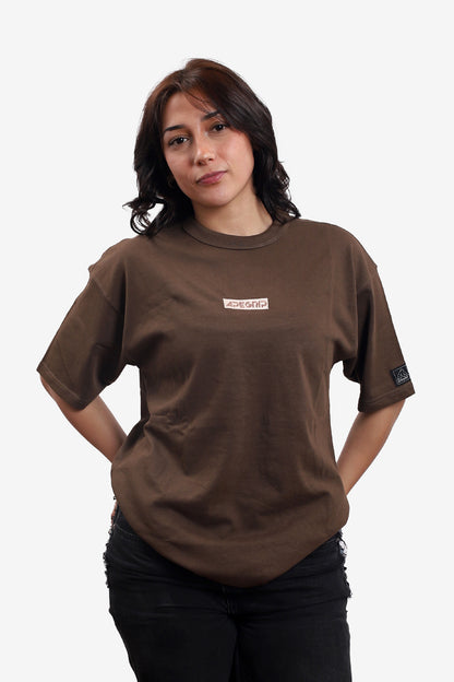 Polera Minimal Embroidered – Brown Edition
