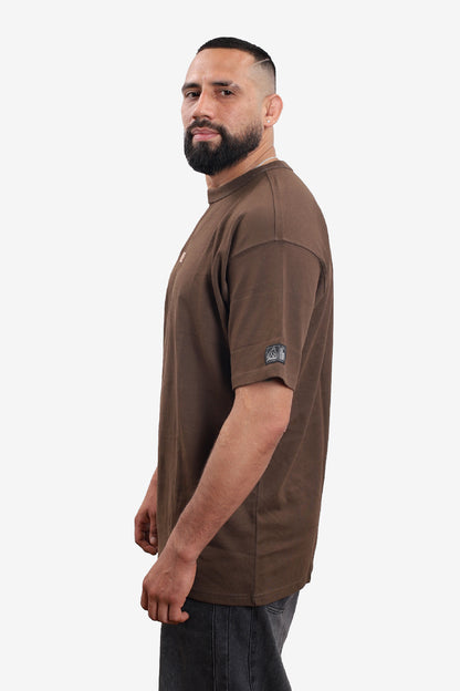 Polera Minimal Embroidered – Brown Edition