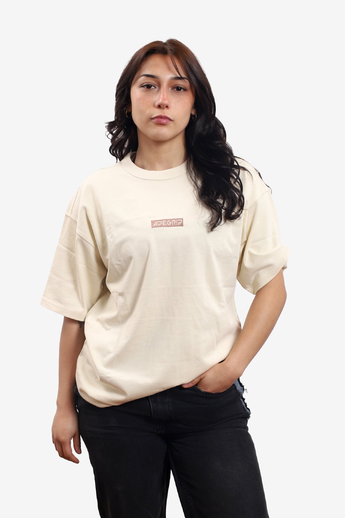 Polera Minimal Embroidered – sand Edition