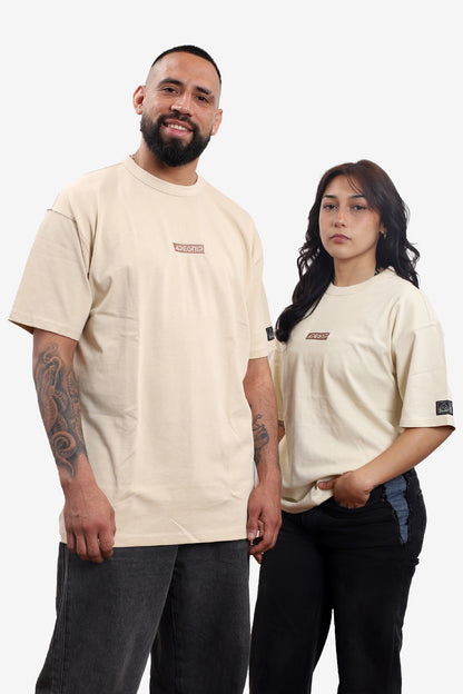 Polera Minimal Embroidered – sand Edition