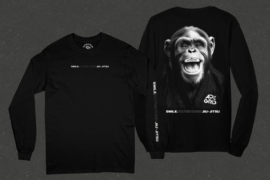 Polera manga larga "Smile, You Are Doing Jiu Jitsu"